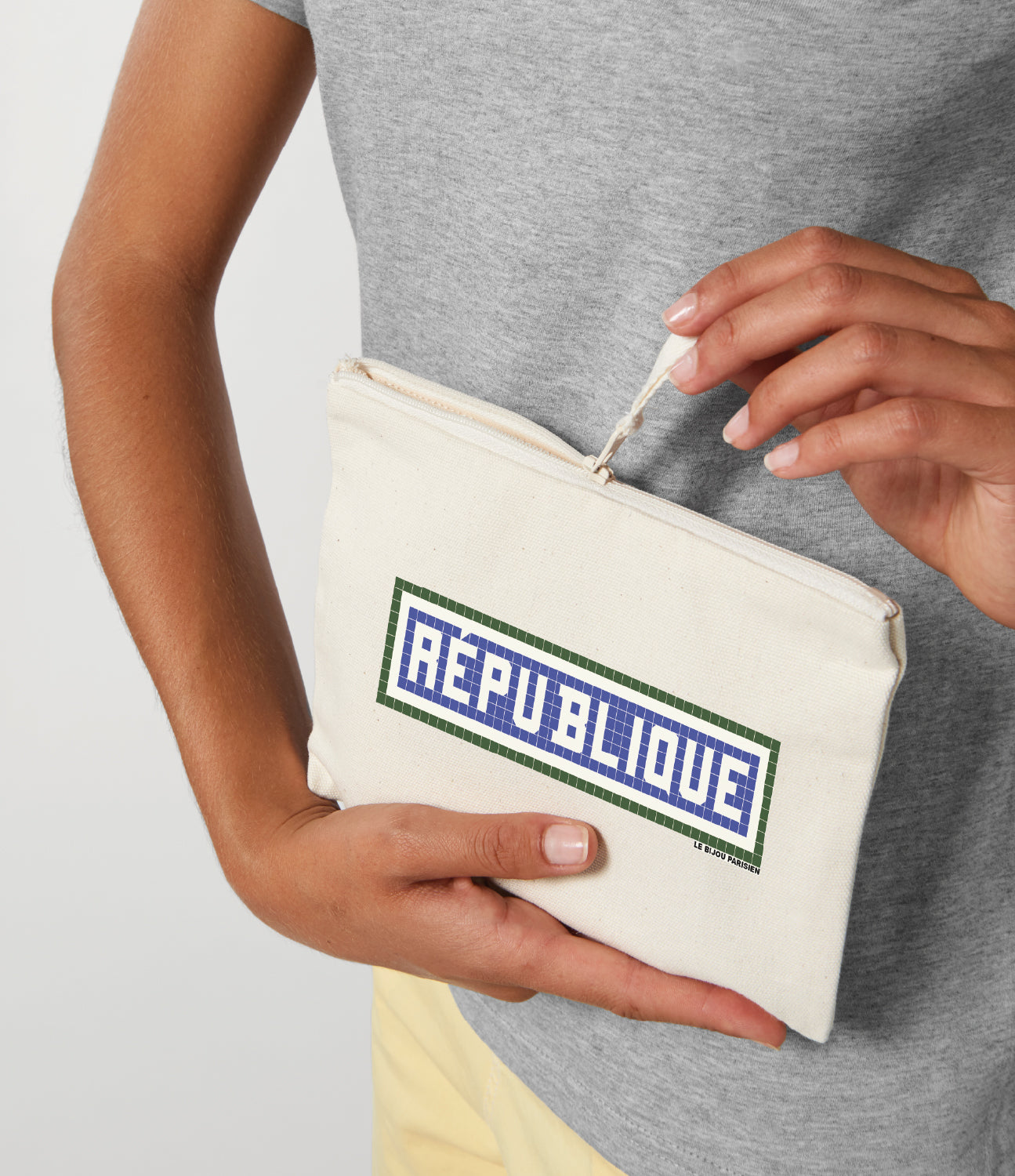 POCHETTE IMPRIMÉE - RÉPUBLIQUE - ÉCRU