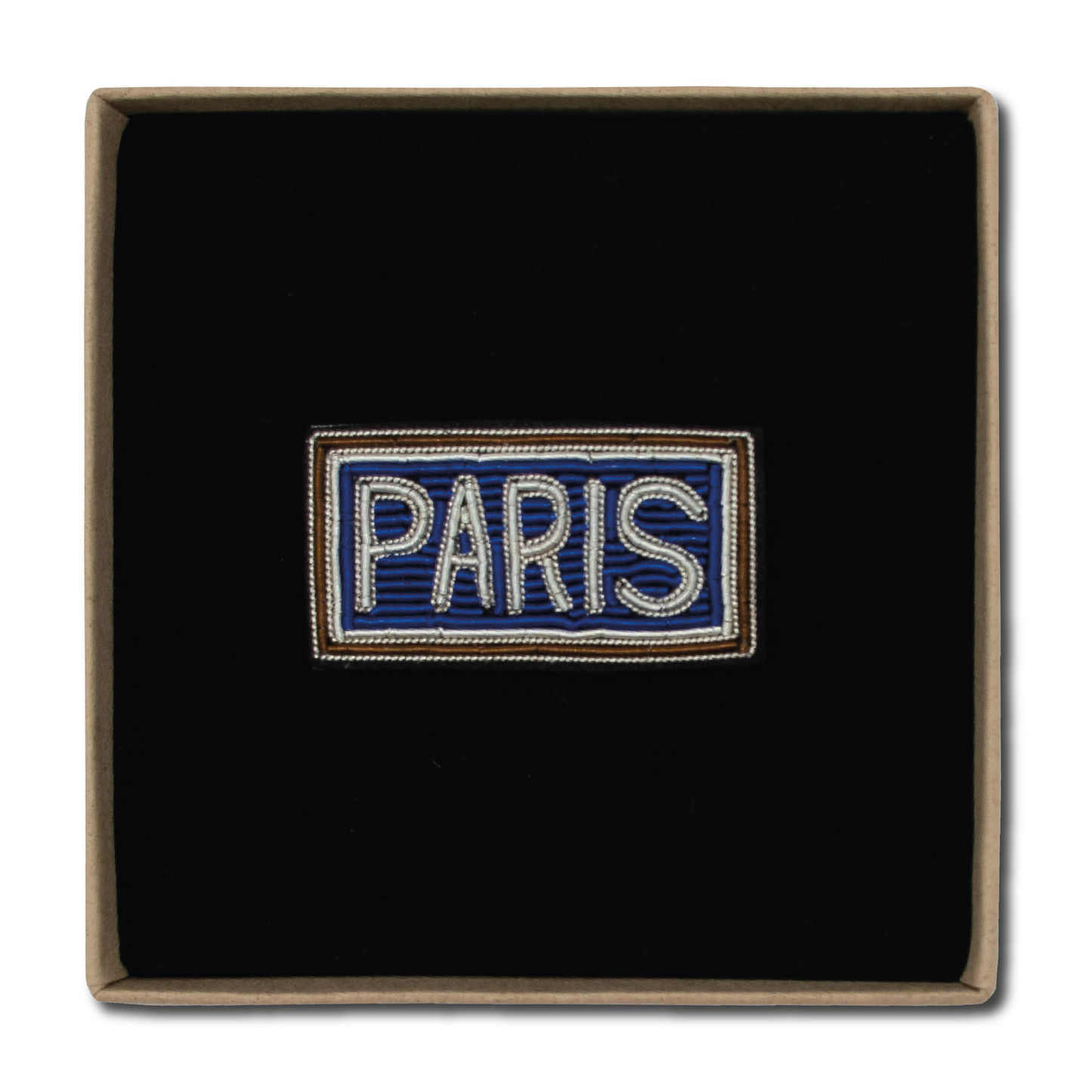 Broche Paris - Marron