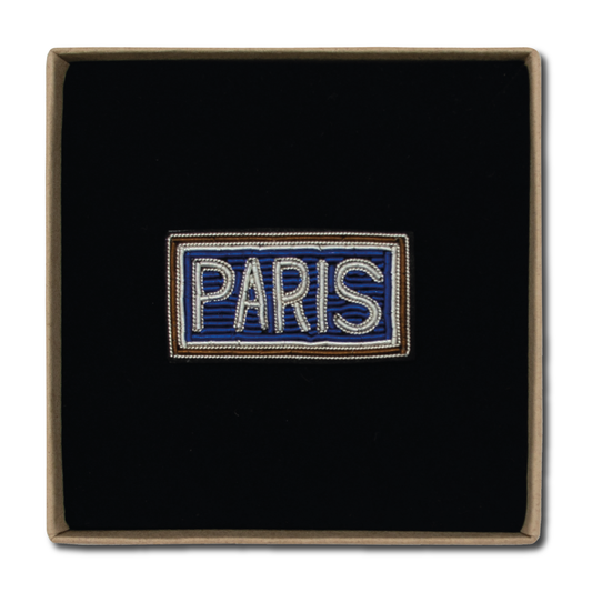 Broche Paris - Marron