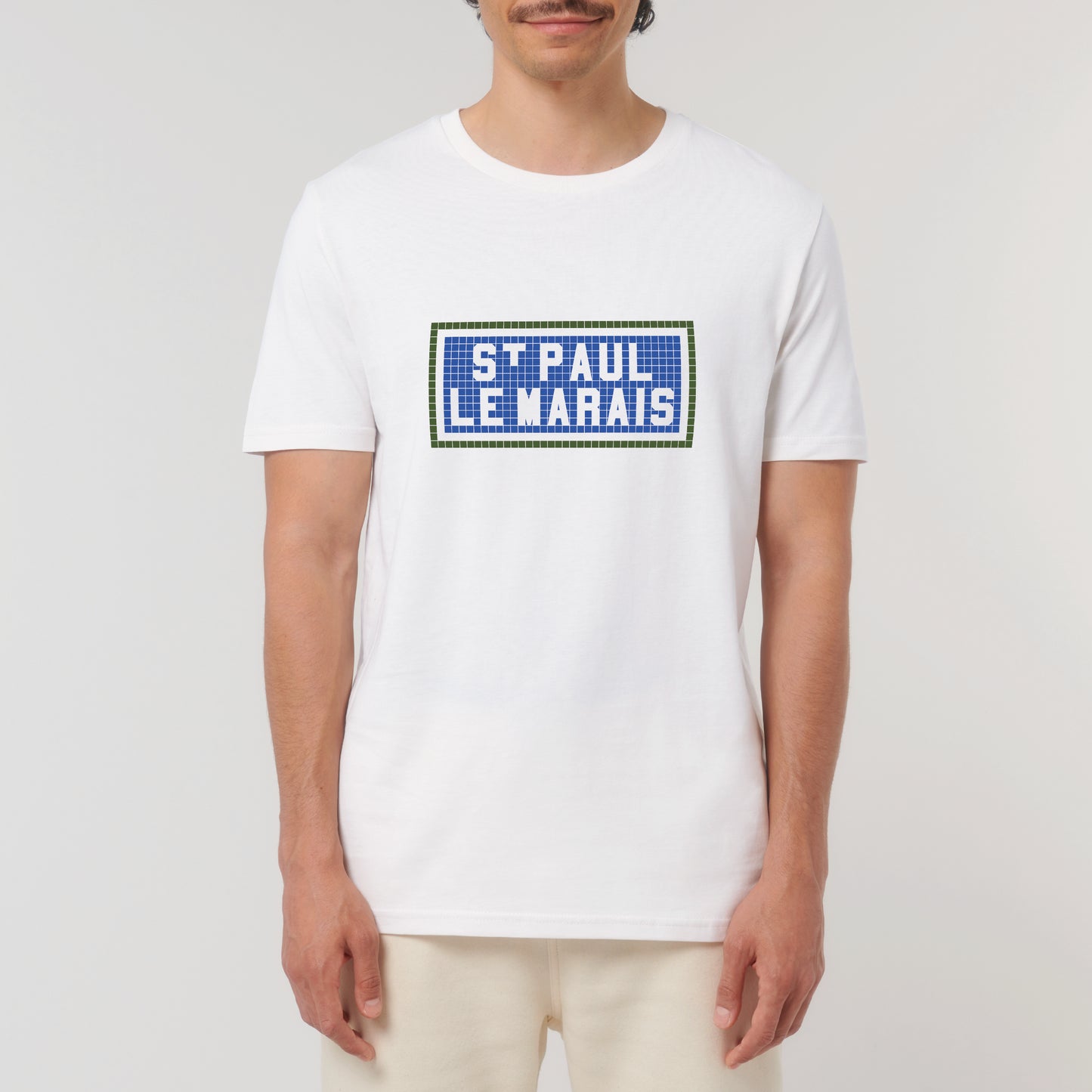 T-shirt imprimé St Paul Le Marais - Blanc