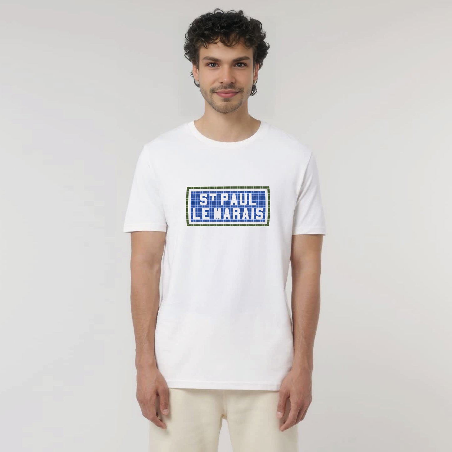 T-shirt imprimé St Paul Le Marais - Blanc