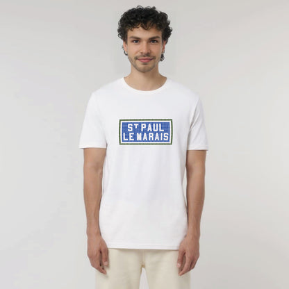 T-shirt imprimé St Paul Le Marais - Blanc