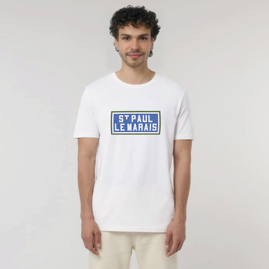 T-shirt imprimé St Paul Le Marais - Blanc