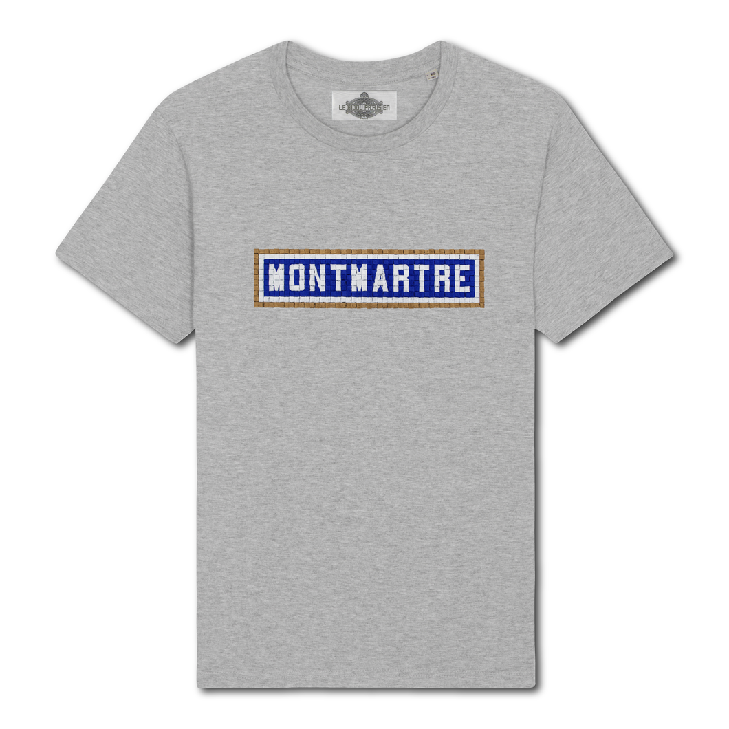 T-shirt brodé Montmartre - Gris