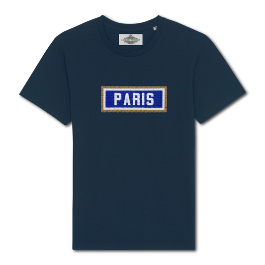 T-shirt brodé Paris - Navy