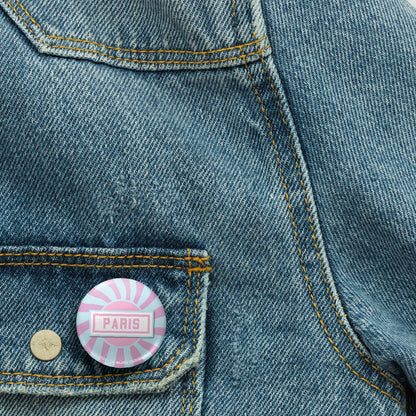 BADGE 32 MM - DESIGN INSPIRÉ DU MÉTRO PARISIEN - POP