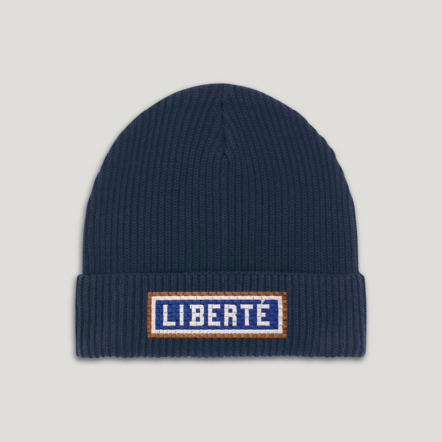 BONNET COTON BIO – BRODERIE MÉTRO PARISIEN - LIBERTÉ - NAVY