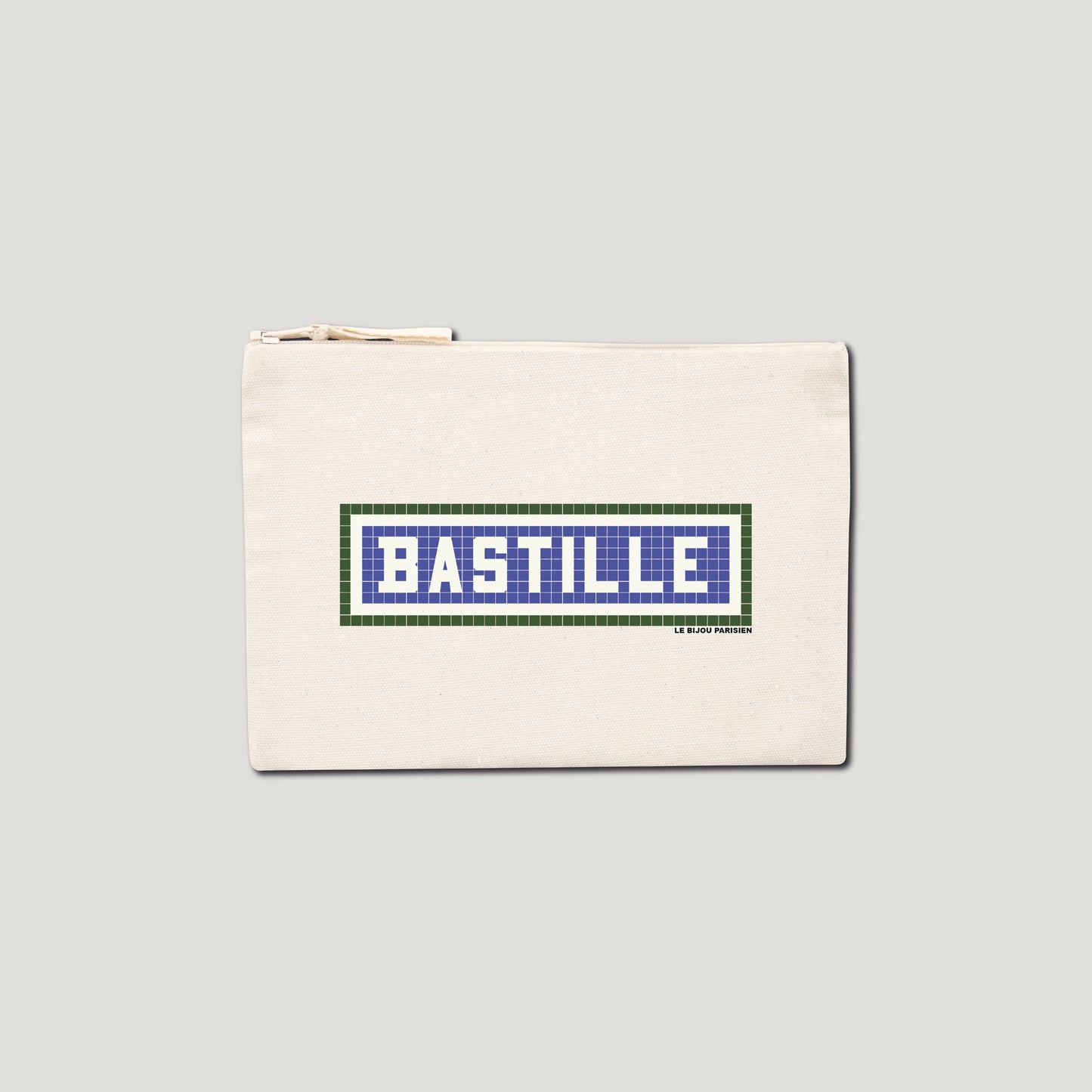 POCHETTE IMPRIMÉE BASTILLE - ÉCRU