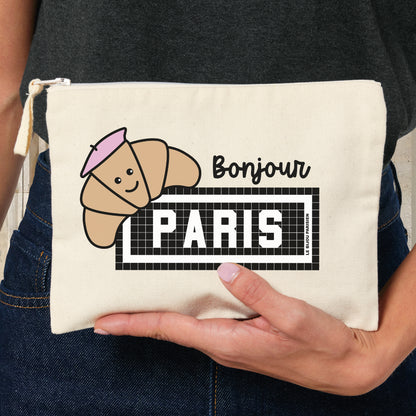 St Paul le Marais Printed Pouch - Ecru