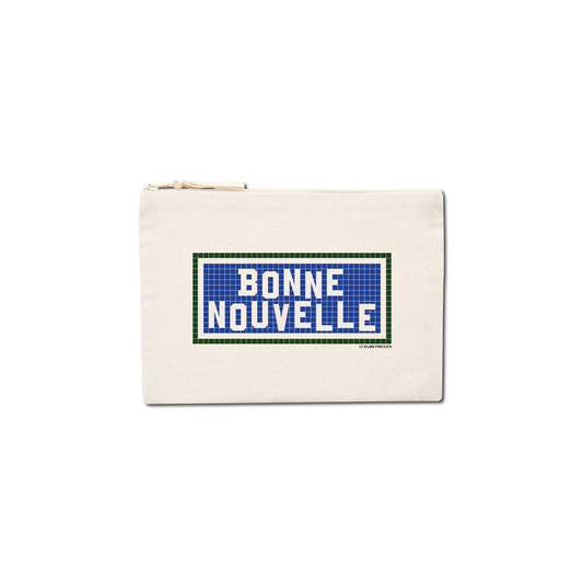 Pochette Imprimée Bonne Nouvelle - Ecru