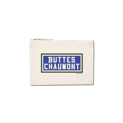 Pochette Imprimée Buttes Chaumont - Ecru