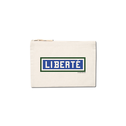 Liberty Printed Pouch - Ecru
