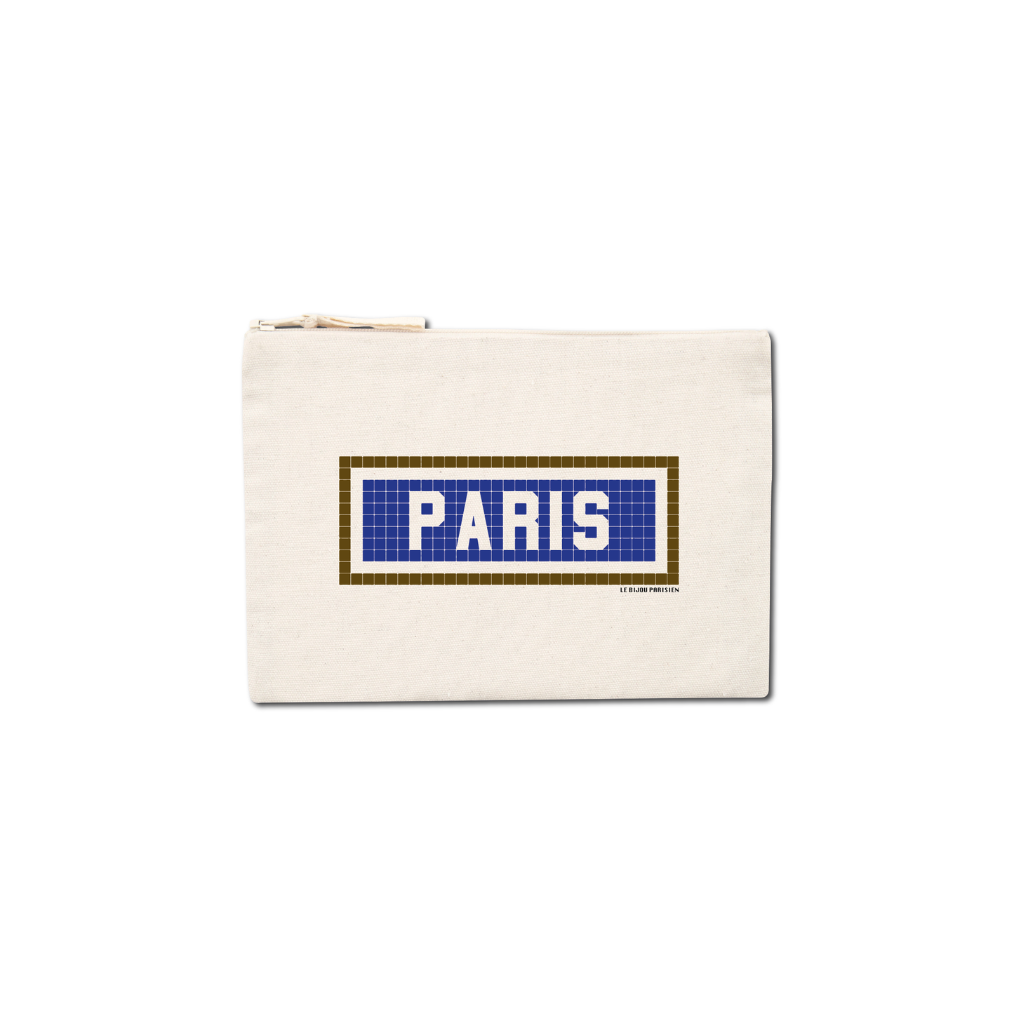 Pochette Imprimée Paris - Ecru