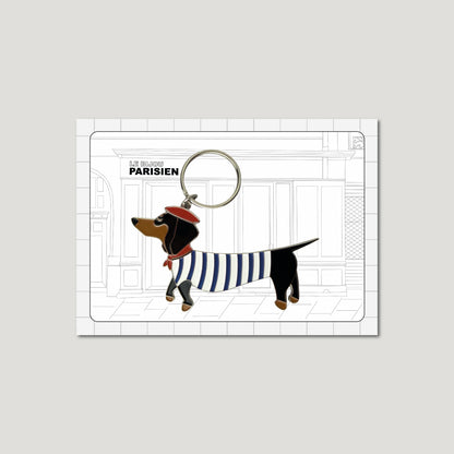 PORTE-CLÉS TECKEL PARISIEN