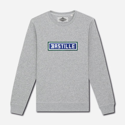Bastille embroidered sweatshirt - Heather Grey