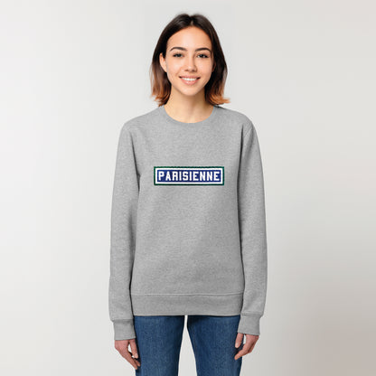 SWEAT BRODÉ PARISIENNE - GRIS