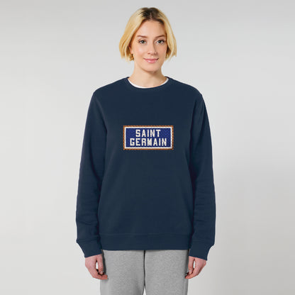 St Paul Le Marais embroidered sweatshirt - Heather Grey