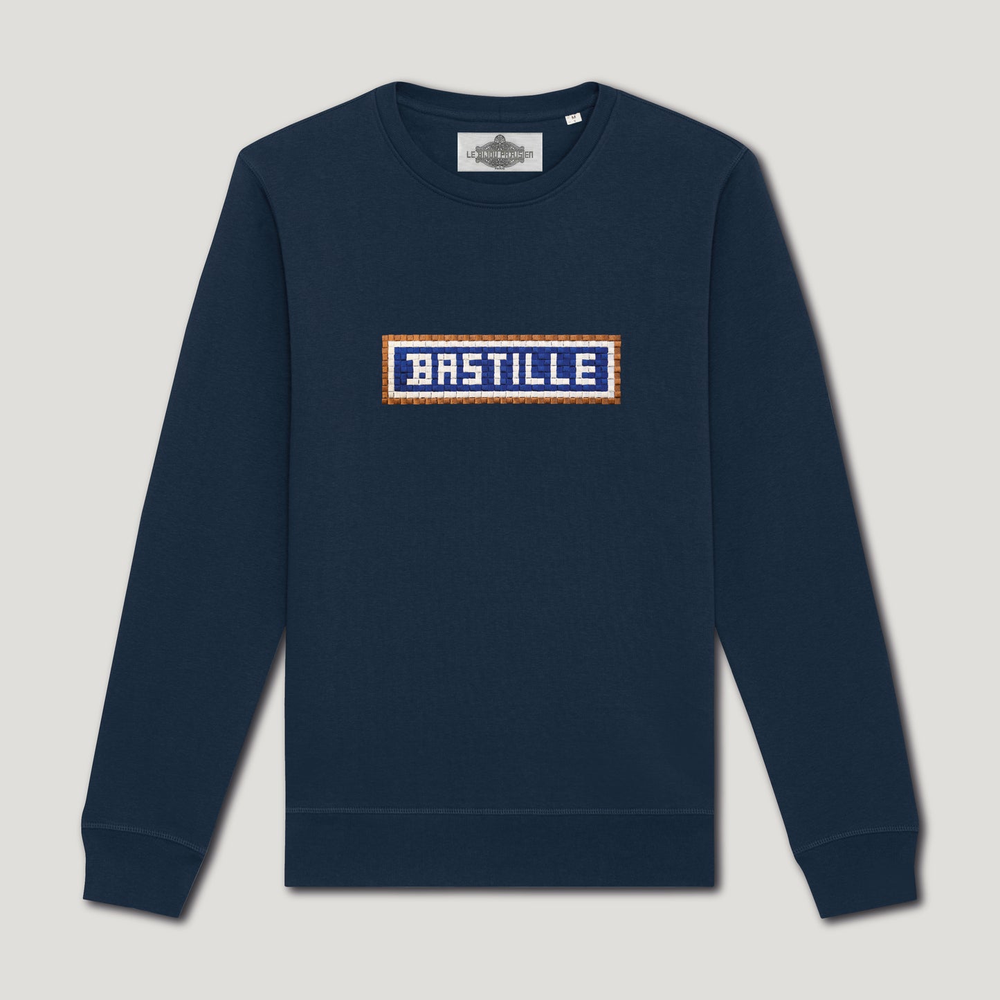 SWEAT BRODÉ BASTILLE - NAVY