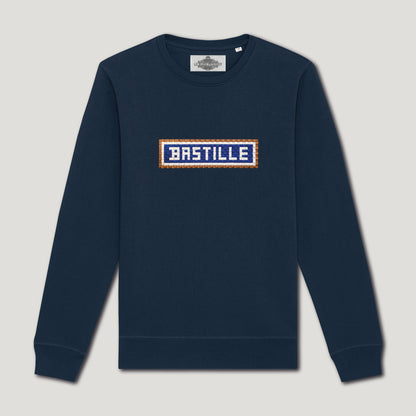 SWEAT BRODÉ BASTILLE - NAVY