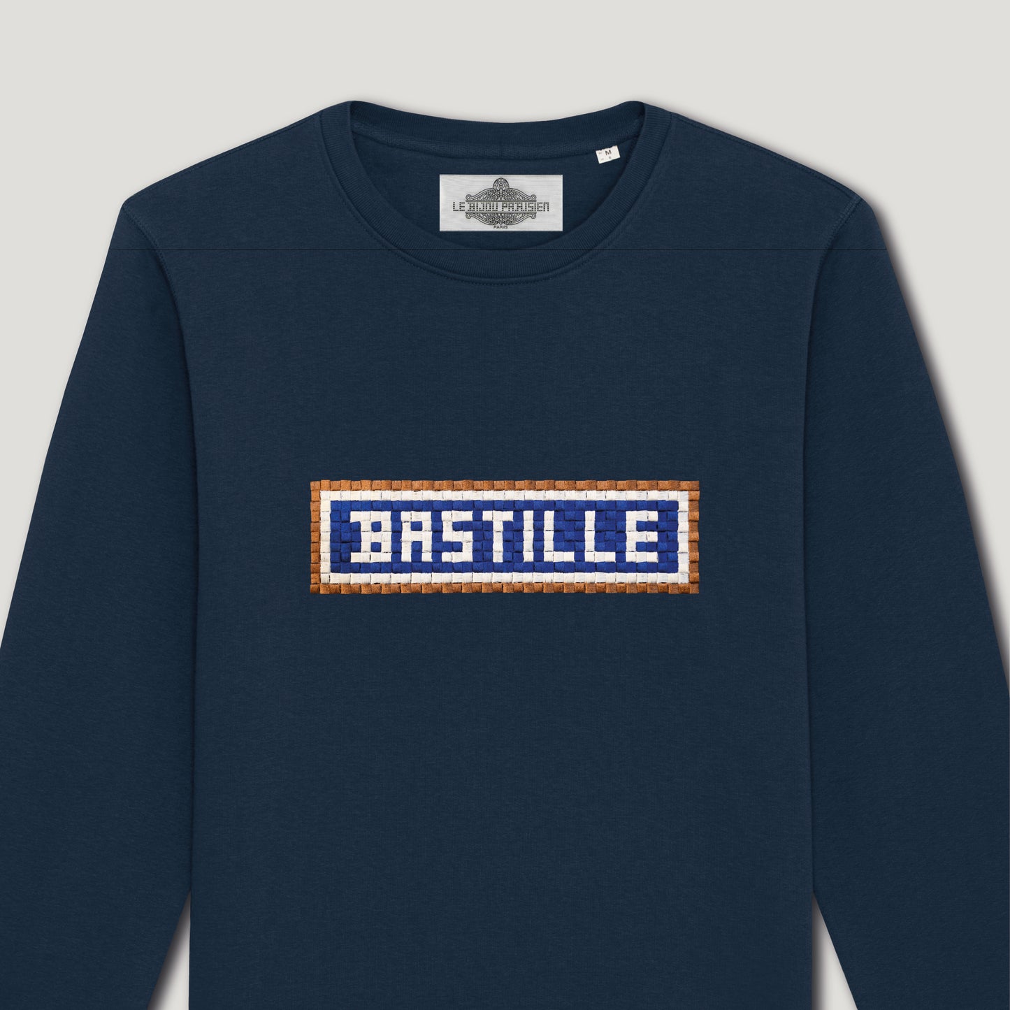 SWEAT BRODÉ BASTILLE - NAVY