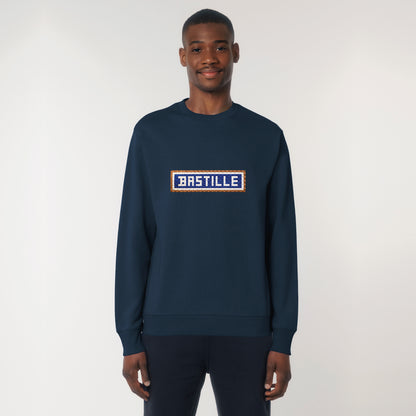 SWEAT BRODÉ BASTILLE - NAVY