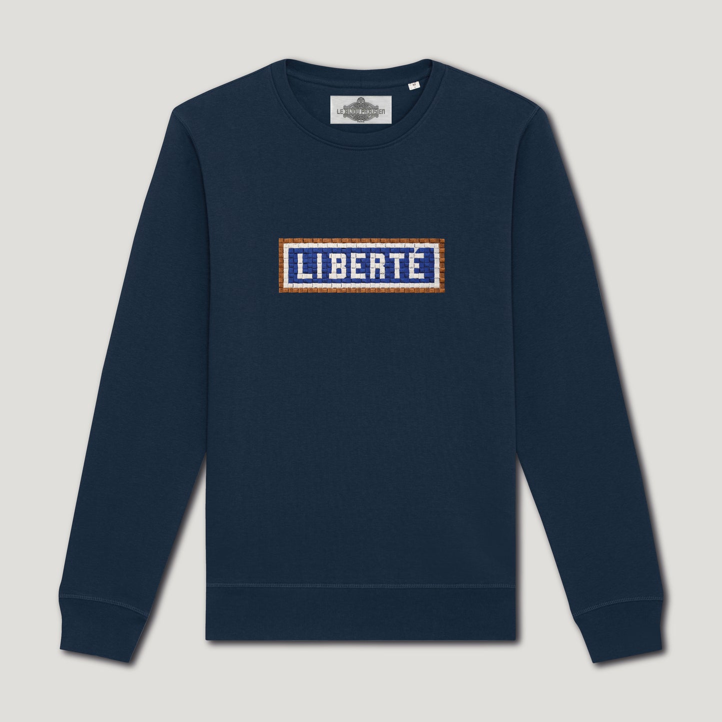 SWEAT BRODÉ LIBERTÉ - NAVY