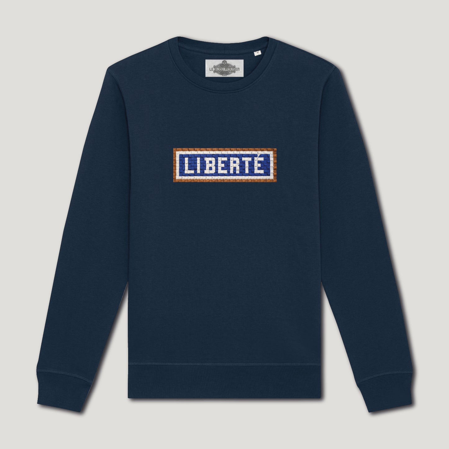 SWEAT BRODÉ LIBERTÉ - NAVY