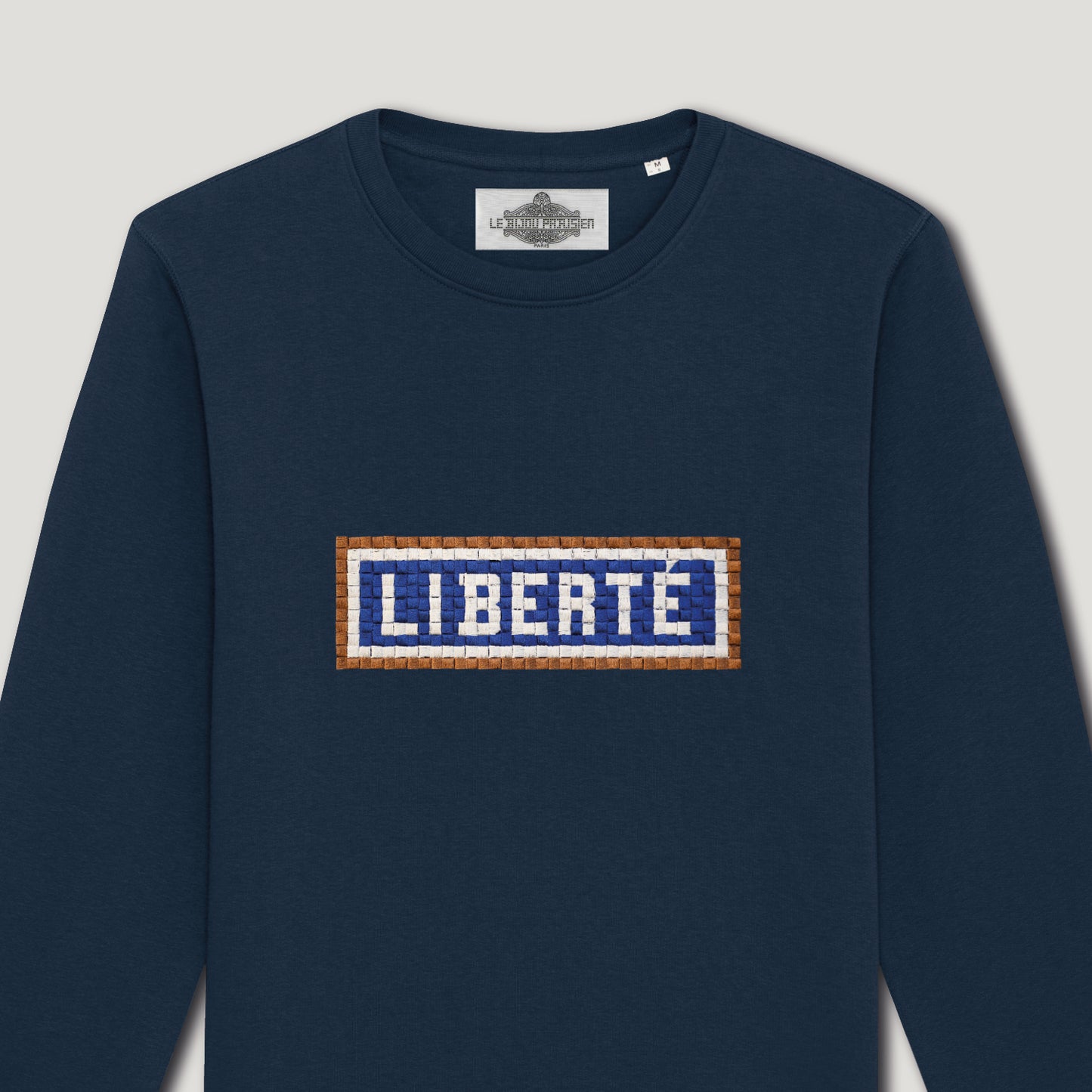 SWEAT BRODÉ LIBERTÉ - NAVY
