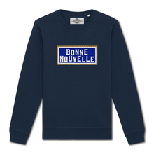 Load image into Gallery viewer, Sweat brodé Bonne Nouvelle - Navy
