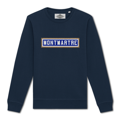 Montmartre Embroidered Sweatshirt - Navy