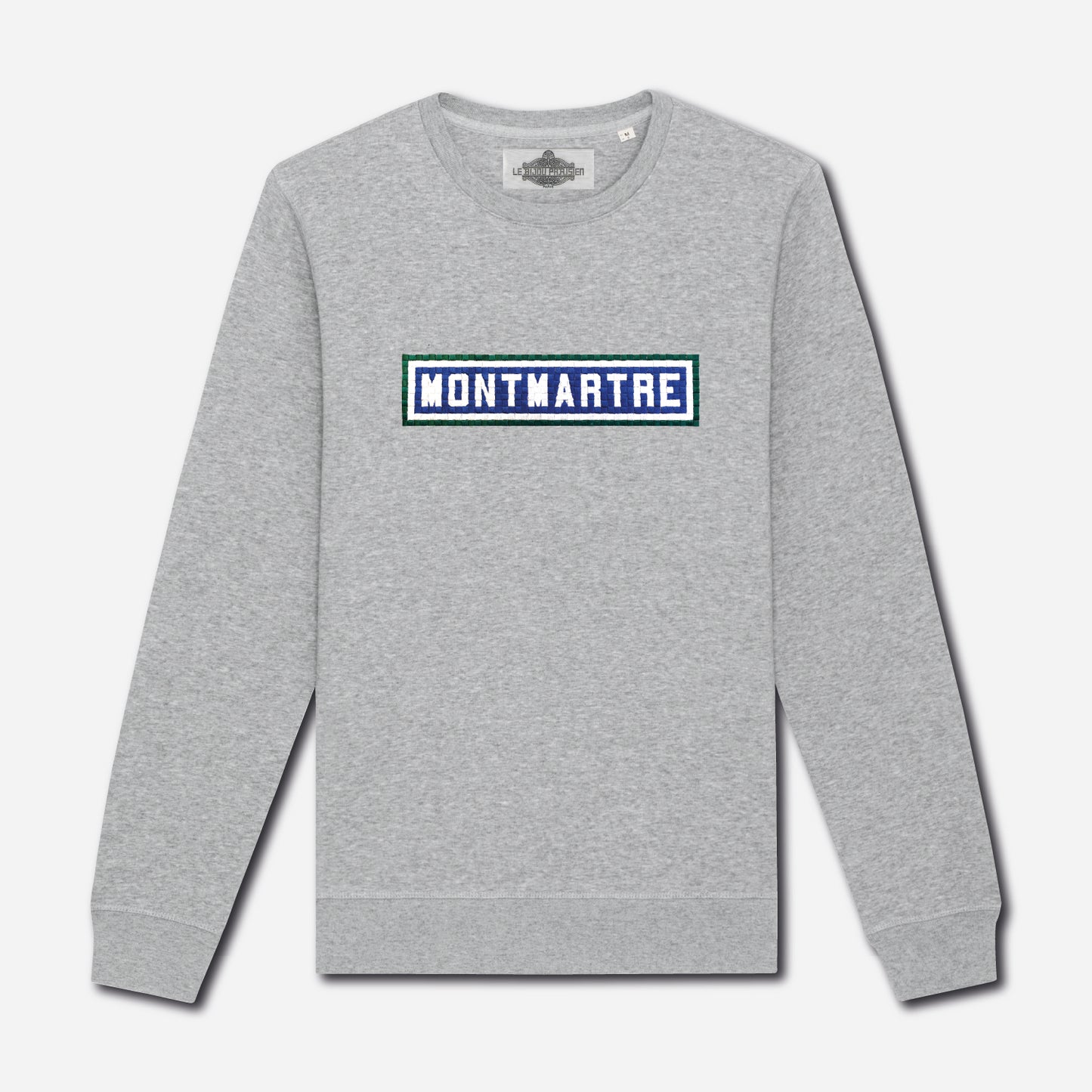 Montmartre embroidered sweatshirt - Heather Grey