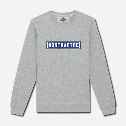 Montmartre embroidered sweatshirt - Heather Grey