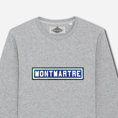 Montmartre embroidered sweatshirt - Heather Grey