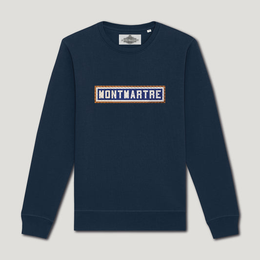 Montmartre Embroidered Sweatshirt - Navy