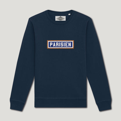 Paris embroidered sweatshirt - Heather Grey