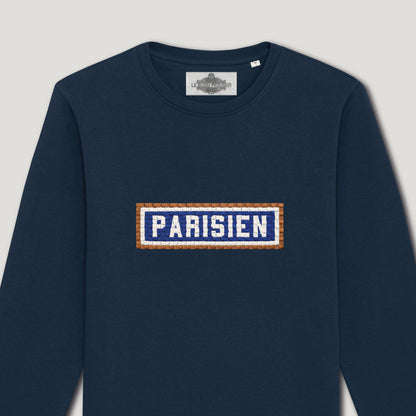 SWEAT BRODÉ PARISIEN - NAVY