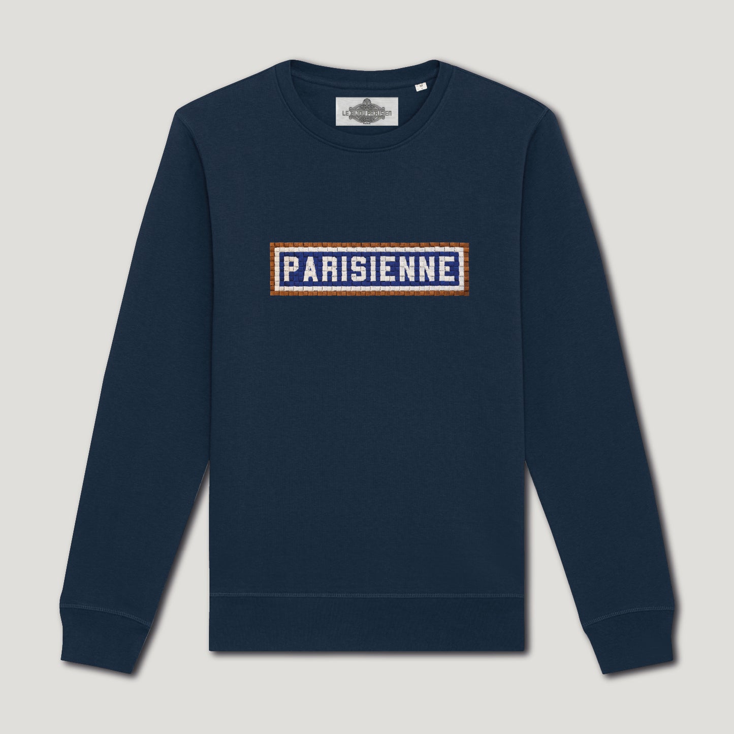 SWEAT BRODÉ PARISIENNE - NAVY