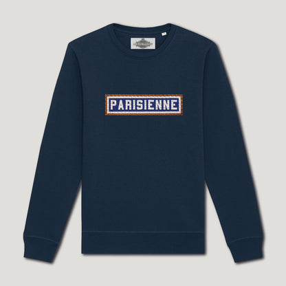 SWEAT BRODÉ PARISIENNE - NAVY