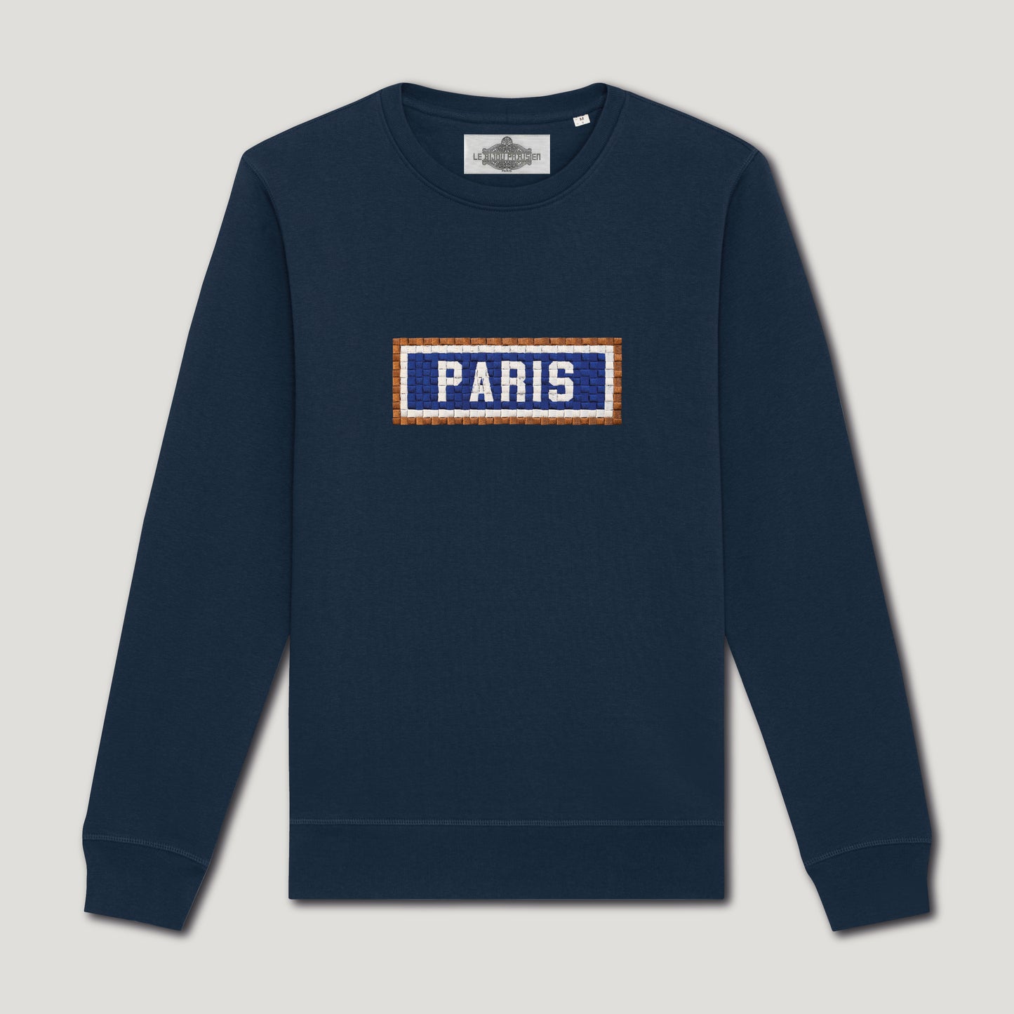 SWEAT BRODÉ PARIS - NAVY