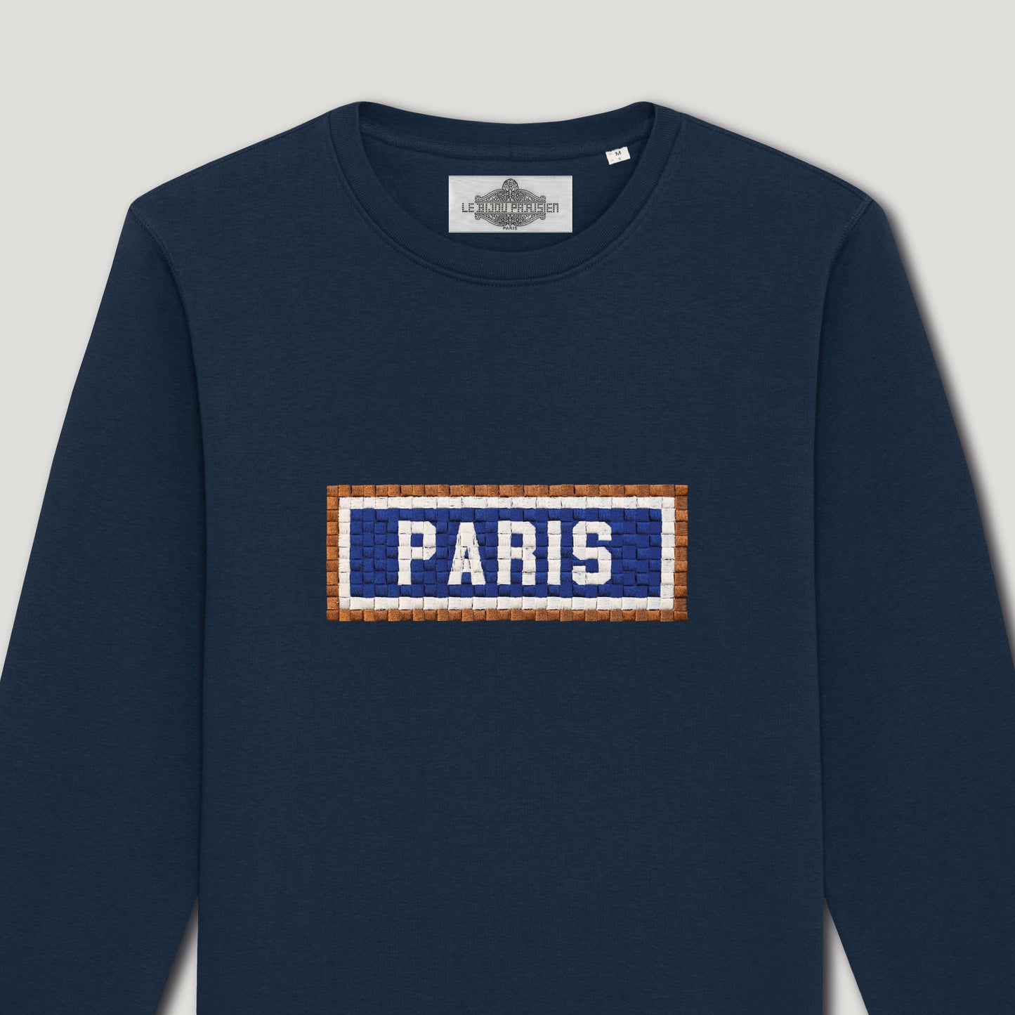 SWEAT BRODÉ PARIS - NAVY