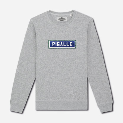 SWEAT BRODÉ PIGALLE - GRIS