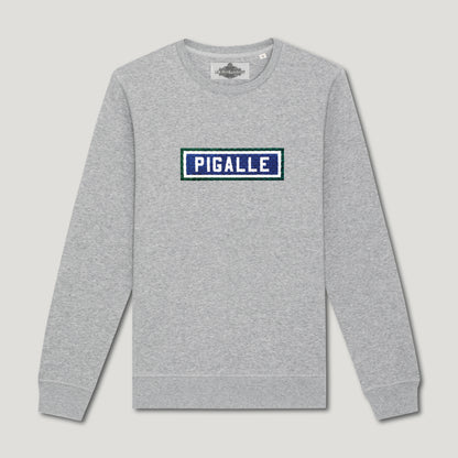 SWEAT BRODÉ PIGALLE - GRIS
