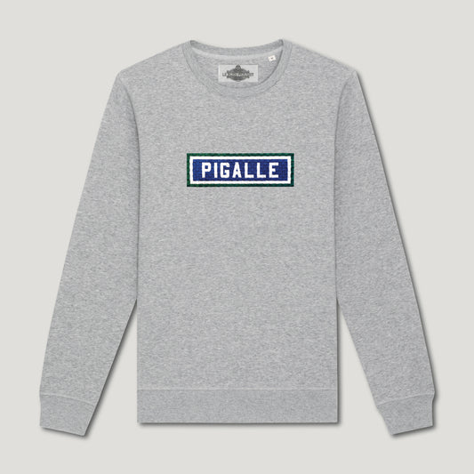 SWEAT BRODÉ PIGALLE - GRIS