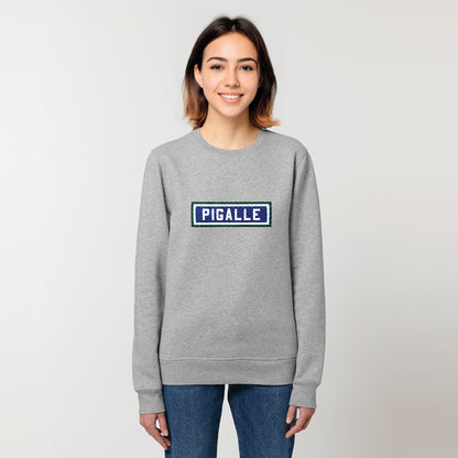 SWEAT BRODÉ PIGALLE - GRIS