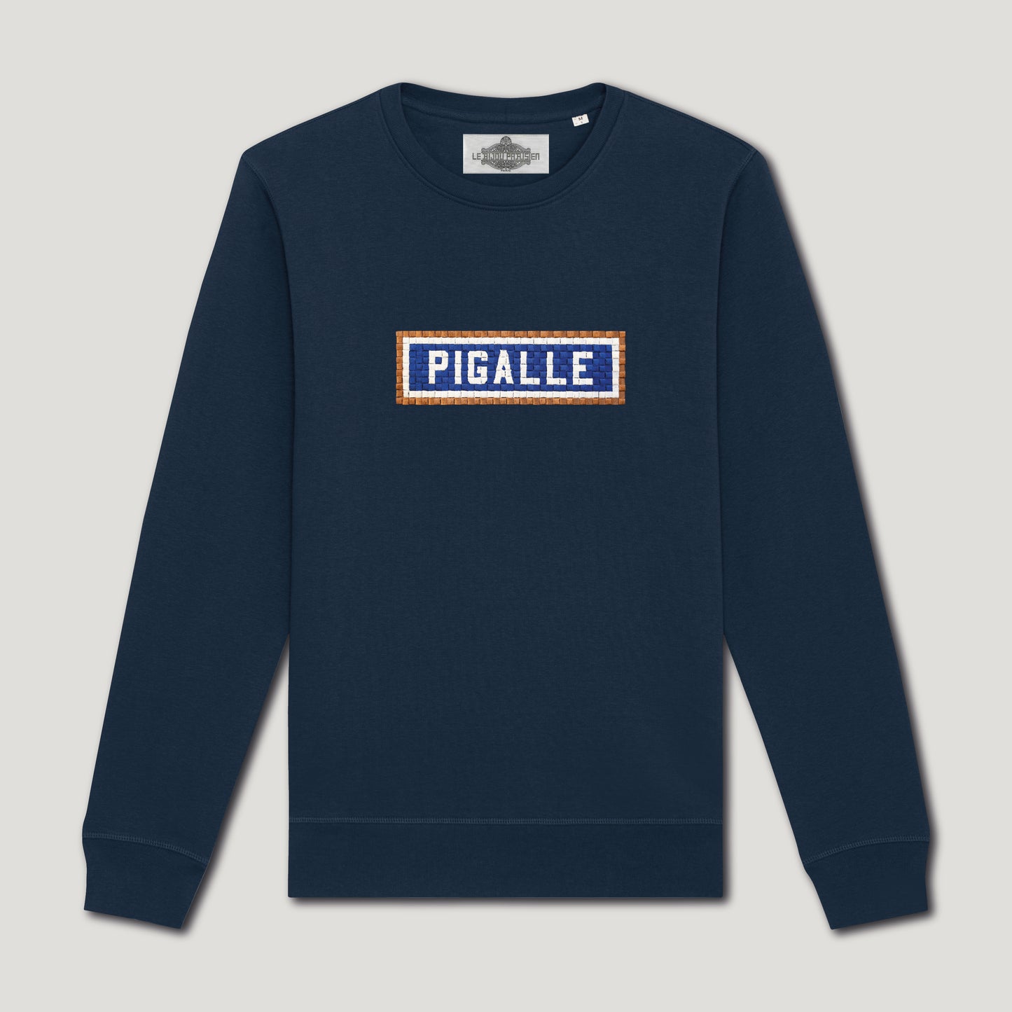 SWEAT BRODÉ PIGALLE - NAVY