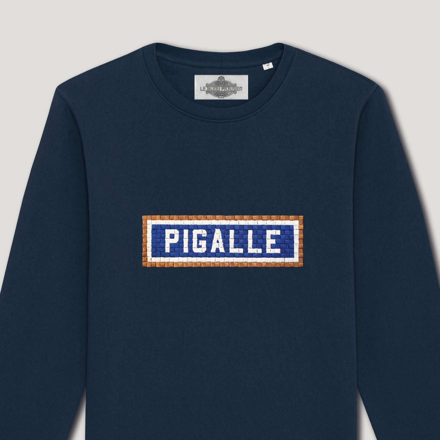 SWEAT BRODÉ PIGALLE - NAVY