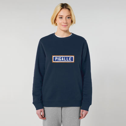 SWEAT BRODÉ PIGALLE - NAVY