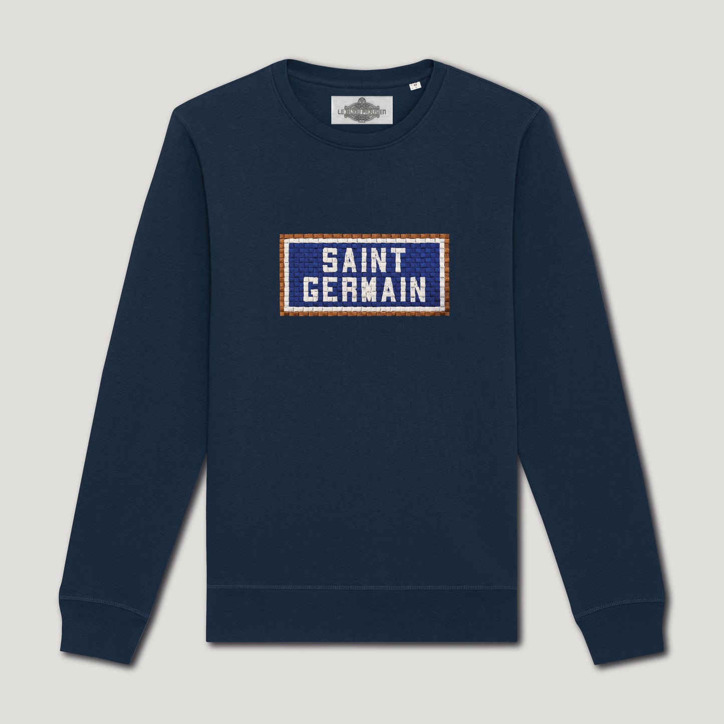 SWEAT BRODÉ SAINT GERMAIN - NAVY