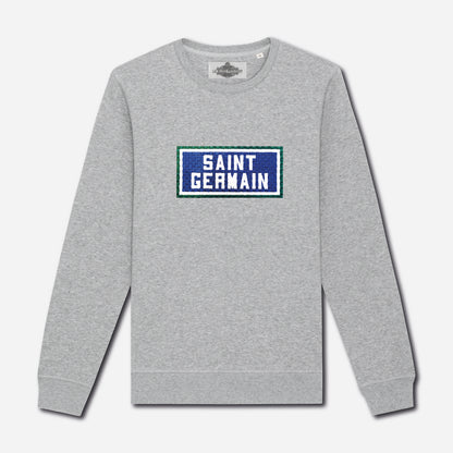 SWEAT BRODÉ SAINT GERMAIN - GRIS