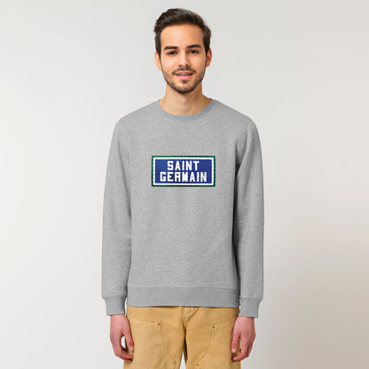 SWEAT BRODÉ SAINT GERMAIN - GRIS